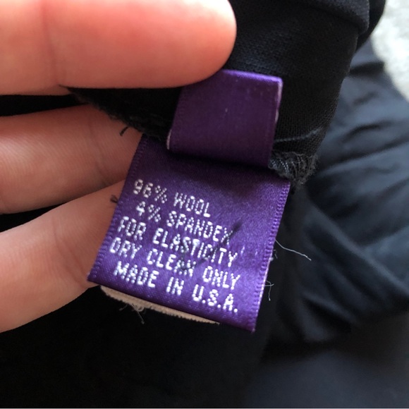 VTG PURPLE LABEL RALPH LAUREN COLLECTION MADE IN USA WOOL BUSINESS CASUAL PANTS - Picture 15 of 16